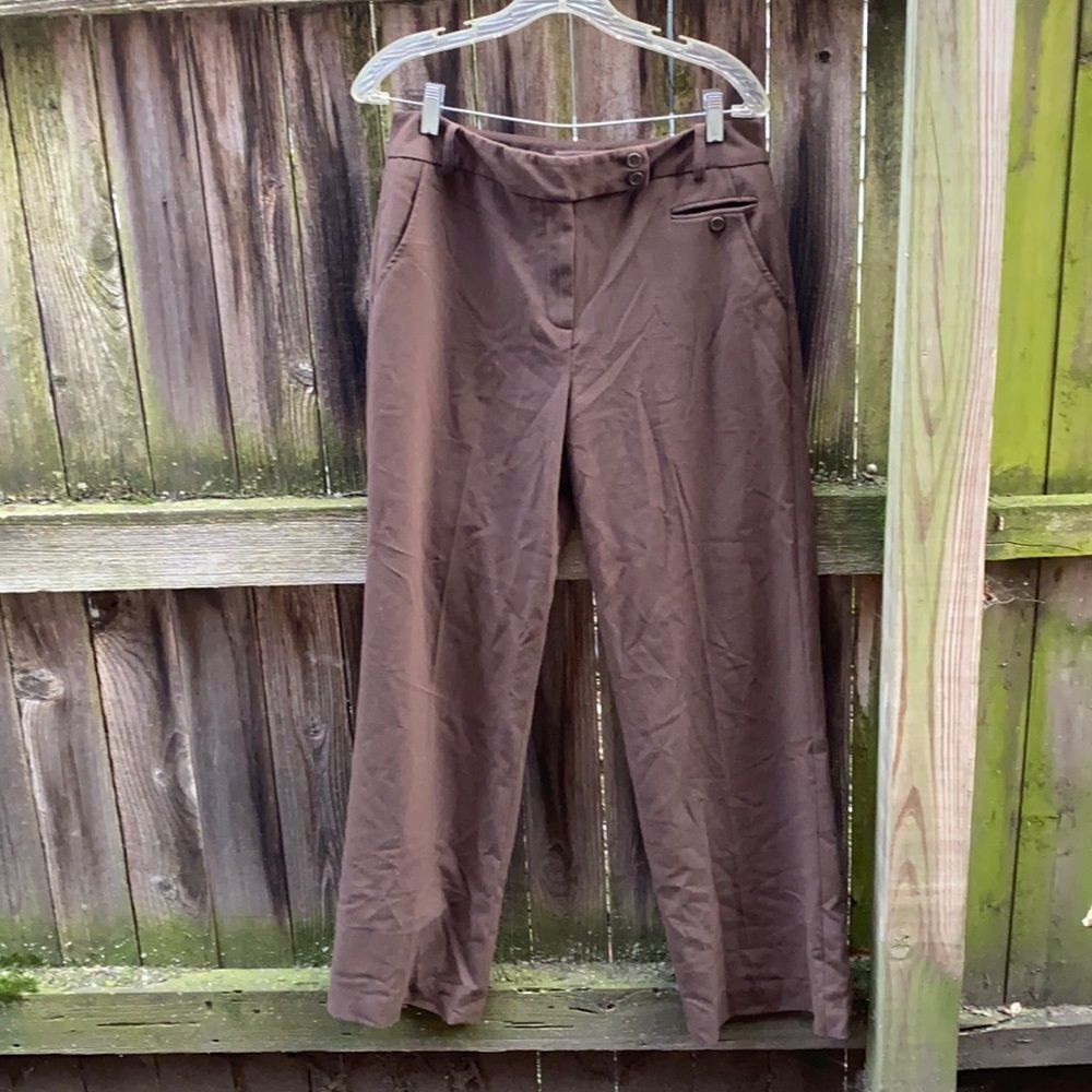 Larry Levine Stretch brown pants sz. M